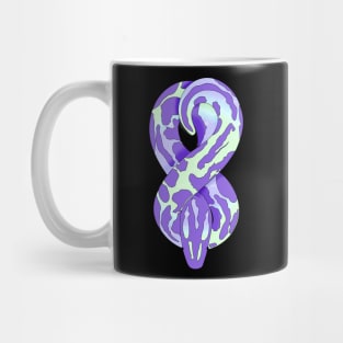 Iridescent Holographic Figure 8 Snake Mug